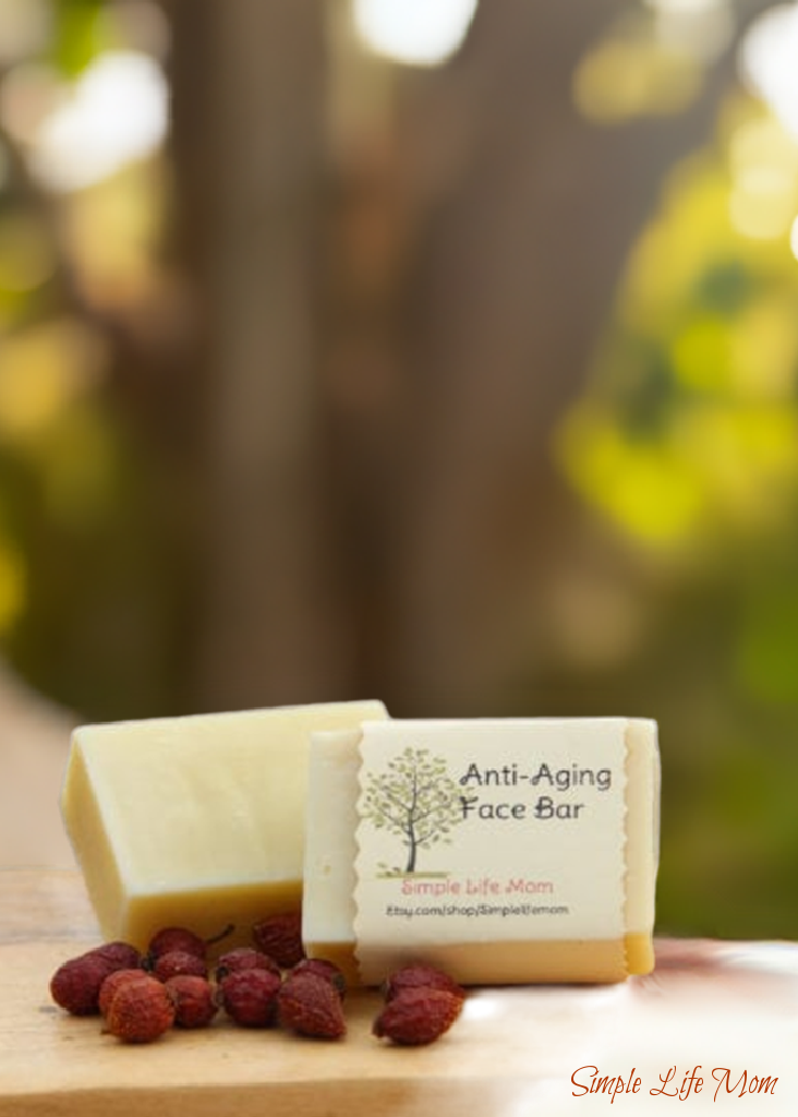 ANTI AGING FACE BAR - all natural vegan face cleanser with essential oils to nourish aging skin