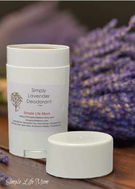 ORGANIC CLAY DEODORANT - all natural, organic deodorant with bentonite clay, essential oils