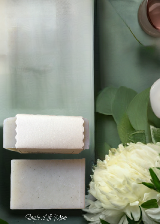 UNSCENTED NETTLE FACIAL SOAP BAR - Unscented with nettle and aloe, vegan, for oily or dry sensitive skin, organic